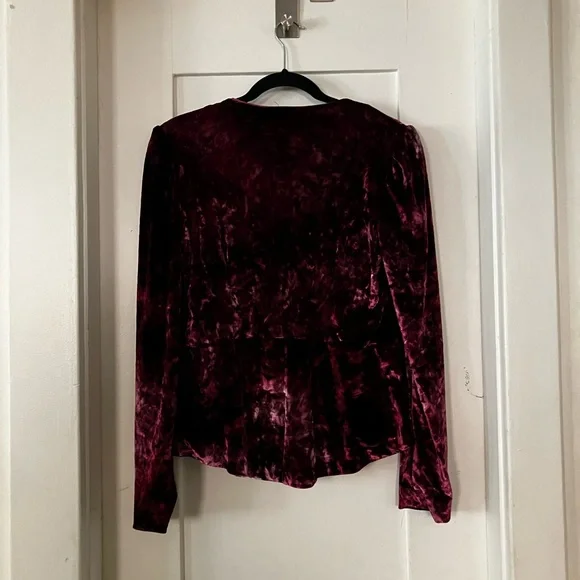 Warrior Within Designs Blush Velvet + Black Velvet Reversible Caliko Jacket - Picture 3 of 7